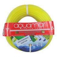 Aquamar 1/2 15 mt Sarı Silikonlu Şeffaf Hortum