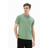 Ar-ma Erkek Polo Yaka Tişört Baskisiz Basic Örme Kumaş Büyük Beden%95 Pamuk%5 Likra 30/1 Tek Toplama Licrali Pike Y25374866801 Yeşil-Y6