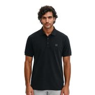 Ar-ma Erkek Polo Yaka Tişört Baskisiz Basic Örme Kumaş Regular Fit%100 Pamuk 30/1 Çift Toplama Penye Pike Y31374357302 Siyah-S1