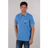 Ar-ma Erkek Polo Yaka Tişört Yazi Baskili Örme Kumaş Regular Fit%100 Pamuk 30/1 Çift Toplama Penye Pike Y22374375301 Mavi-M2
