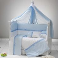 Aras Bebe Sedef 70x130 cm Mavi Bebek Uyku Seti