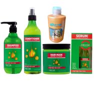 Arcade Natural Oil Series 1000 ml Şampuan 400 ml Saç Kremi 5'li Bakım Seti