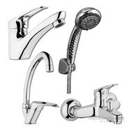 Arçe 4 Parça Lavabo Eviye Banyo Bataryası Duş Seti