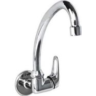 Arçe Duvardan Tek Girişli Krom Kaplama Pirinç Malzeme Lavabo Bataryası