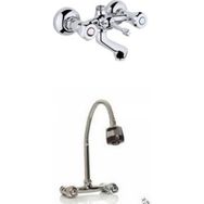 Arçe Klasik Çevirmeli Banyo ve Spiralli Lavabo Bataryası
