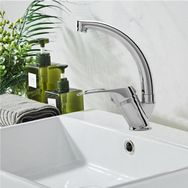 Arçe Mix Kuğu Krom Aç Kapa 10 Adet Lavabo Bataryası