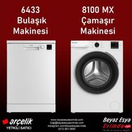 Arçelik 6433 Bulaşık Makinesi + 8100 MX Çamaşır Makinesi
