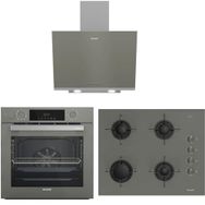 Arçelik AFC 340 G - OCD T 651 EG - ADE 606-2 D Gri 3'lü Ankastre Set