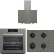 Arçelik AFC 361 G - OCD T 651 EG - ADE 606 2 G Gri 3'lü Ankastre Set