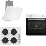 Arçelik AFM 130 B - D064 - CS206 Beyaz 3'lü Ankastre Set