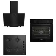 Arçelik Black Star AFC330 S - OCD 601 ES - ADE605S Siyah 3'lü Ankastre Set
