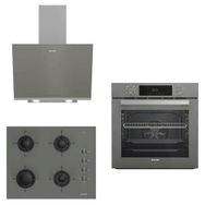 Arçelik New Grion Tutku AFC 340 G - ADE 606 G - OCD T 651 EG Gri 3'lü Ankastre Set