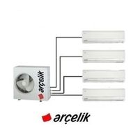 Arçelik ZM30105-12121212 30000 BTU 1 Dış + 4 İç Ünite (12+12+12+12) Duvar Tipi Multi Split Inverter Klima