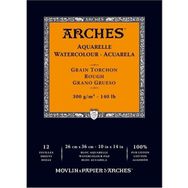 Arches Blok Defter Kalın Doku 300 g 26x36 cm 12 Yaprak Sulu Boya Kağıdı