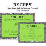 Arches Cold Pressed 185 gr 20 Yaprak Sulu Boya Blok Defter