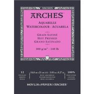 Arches Hot Press Natural White 300 gr A5 12 Sayfa Sulu Boya Defteri