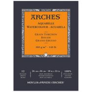 Arches Rougrh Natural White 300 gr 26x36 cm 12 Sayfa Sulu Boya Defteri
