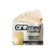 Aremed 100'lü Medikal Abeslang Ahşap Dil Çubuğu Ağda Spatulası