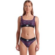 Arena 009389550 Monogram Elastic Bralette Siyah Kadın Yüzücü Bikini