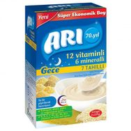 Arı Gece 7 Tahıllı 12 Vitaminli 6 Mineralli Sütlü Pirinç Unu 500 gr Bebek Maması