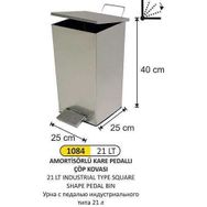 Arı Metal 1084 21 lt Endüstriyel Kare Çöp Kovası