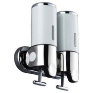 Arı Metal 2213 Çiftli 500 ml Beyaz Sıvı Sabunluk ve Losyon Verici