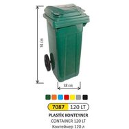 Arı Metal 7087 120 lt Konteyner Çöp Kovası