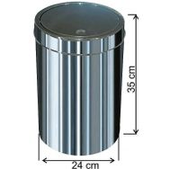 Arı Metal Dokunmatik Kapaklı 16 lt Paslanmaz Çöp Kovası