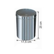 Arı Metal Dokunmatik Kapaklı 5 lt Paslanmaz Çöp Kovası