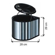 Arı Metal Dolap İçi Krom Çöp Kovası