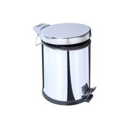 Arı Metal Gümüş Pedallı Plastik İç Kovalı 12 lt Çöp Kovası