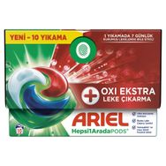 Ariel Hepsi1Arada PODS Oxi Extra Leke Çıkarma Kapsül Çamaşır Deterjanı Beyazlar ve Renkliler 10 Yıkama