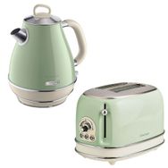 Ariete Vintage Yeşil 1.7 lt Kettle ve İki Hazneli Ekmek Kızartma Makinesi