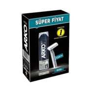 Arko Men 10 Adet Tekli Tıraş Bıçağı+200 ml Force Tıraş Köpüğü