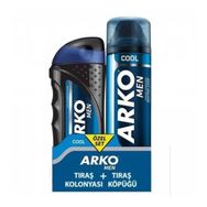 Arko Men Cool Tıraş Köpüğü + 250 ml Tıraş Kolonyası