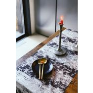 Arma House Siyah Beyaz Elegant Lazer Kesim Runner