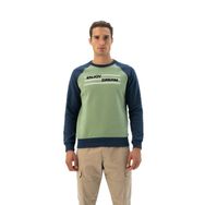 Arma K24124884401 Yeşil Büyük Beden Bisiklet Yaka Erkek Sweatshirt