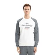 Arma K26124600301 Regular Fit Baskı Yazılı Bisiklet Yaka Ekru-E1 Erkek Sweatshirt