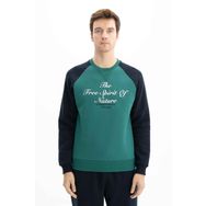 Arma K26124600301 Regular Fit Baskı Yazılı Bisiklet Yaka Yeşil-Y10 Erkek Sweatshirt