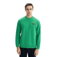 Arma K26124601301 Regular Fit Şardonsuz 3 İplik Bisiklet Yaka Yeşil-Y1 Erkek Sweatshirt