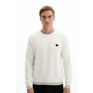 Arma K26124699601 Regular Fit Selanik Kumaş Bisiklet Yaka Ekru-E1 Erkek Sweatshirt