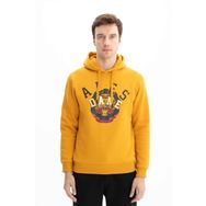 Arma K26254625801 Baskılı 3 İplik Regular Fit Cepsiz Kapüşonlu Kahverengi-K5 Erkek Sweatshirt