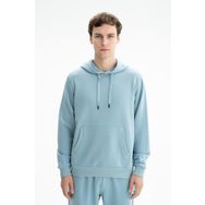 Arma K26254626401 Düz Şık Regular Fit Şardonsuz 3 İplik Kapşonlu Mavi-M25 Erkek Sweatshirt