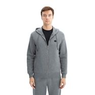 Arma K26324649801 Regular Fit 3 İplik Şardonlu Tam Fermuar Kapüşonlu Cepli Gri-G1 Erkek Sweatshirt