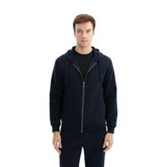 Arma K26324649801 Regular Fit 3 İplik Şardonlu Tam Fermuar Kapüşonlu Cepli Lacivert-L1 Erkek Sweatshirt