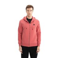 Arma K26324649801 Regular Fit 3 İplik Şardonlu Tam Fermuar Kapüşonlu Cepli Pembe-P11 Erkek Sweatshirt