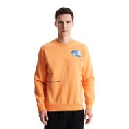 Arma K28124602001 Şık Regular Fit 3 İplik Şardonlu Bisiklet Yaka Turuncu-T1 Erkek Sweatshirt
