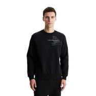 Arma K28124602401 Regular Fit Pamuk Polyester Kumaş Karışımı Bisiklet Yaka Siyah-S1 Erkek Sweatshirt