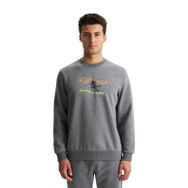 Arma K28124602501 Regular Fit 3 İplik Şardonlu Pamuklu Bisiklet Yaka Gri-G1 Erkek Sweatshirt