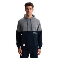 Arma K28254627101 Regular Fit 3 İplik Şardonlu Kanguru Cepli Kapüşonlu Gri-G1 Erkek Sweatshirt